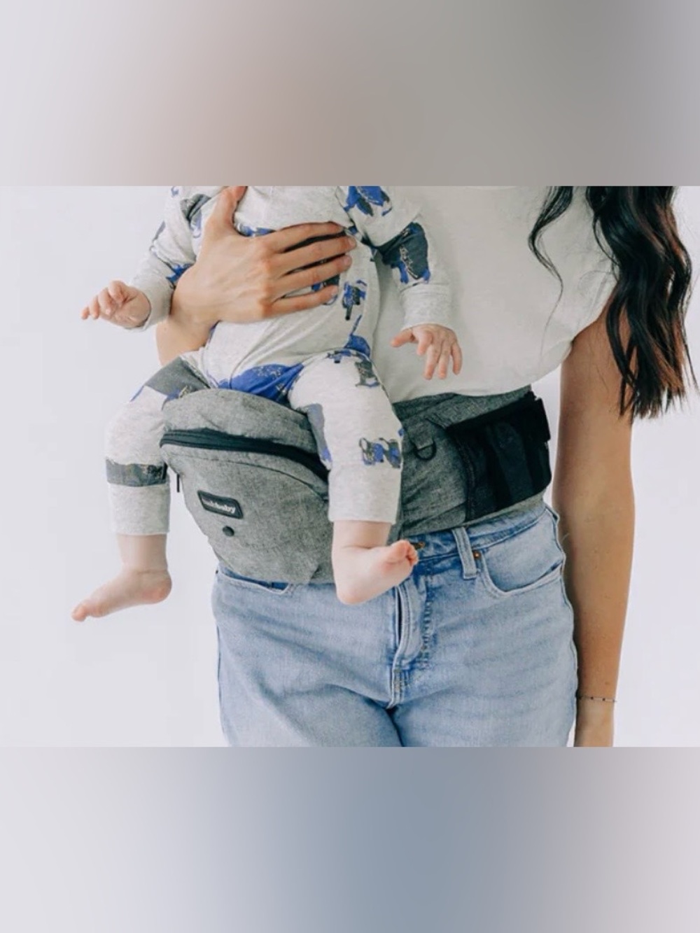 The Tushbaby Hip Carrier Black / Grey
